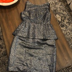 NWT KATE SPADE GLITTER GUNMETAL DRESS!!